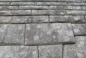 Blocs de pierre à joints vifs du Machu Picchu. Pérou