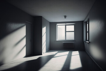 sun rays falling into apartment