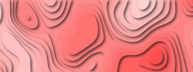 Dark red and white papercut background. Abstract realistic paper cut decoration textured with wavy layers.
Luxurious Red and white papercut background. Paper cut vector art background banner texture 