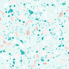 Terrazzo Texture Vector. Flooring Seamless Pattern