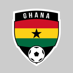 Ghana Shield Team Badge for Football Tournament