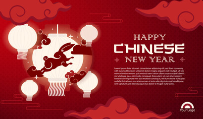 Flat Chinese New Year Banner