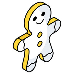 A yummy icon of gingerbread 