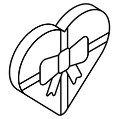 An icon design of giving gift