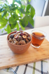 Yaksik (Korean sweet rice with dried fruit and nuts)