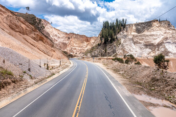 quarry for extracting sand, gravel and stone