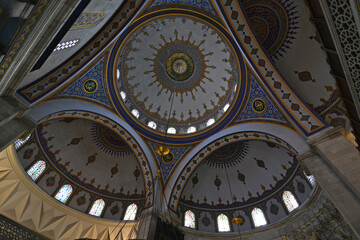 The construction of Şişli Mosque, located in Şişli, Turkey, began in 1945 and was completed in...