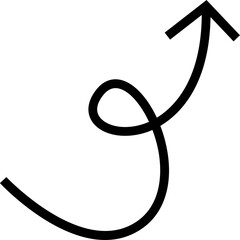 black arrow and cursor icon, symbol navigation web design button, mobile apps, interface sign