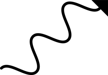 black arrow and cursor icon, symbol navigation web design button, mobile apps, interface sign