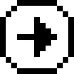 black arrow and cursor icon, symbol navigation web design button, mobile apps, interface sign