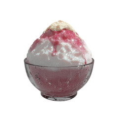 Red shaved ice