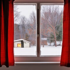 window with curtains