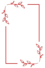 Simple and floral frame and border