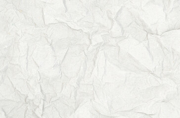White crumpled paper texture background