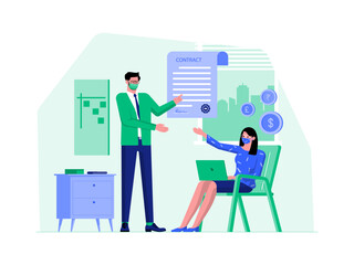 Remote work illustrations