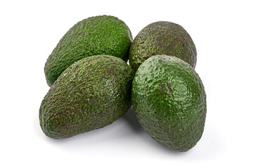 Avocado, isolated on white background.