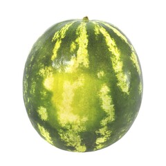 Watermelon isolated white background 3d rendering