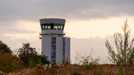 Flight control tower, Krakow Airport