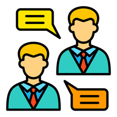 Chatting Filled Line Icon