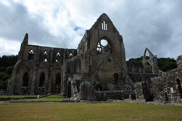 Fototapeta premium Tintern Abbey in Tintern, Monmouthshire, Wales, United Kingdom