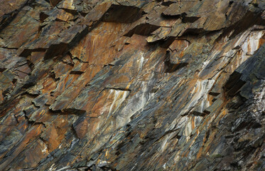 Unique rocks near Abereiddy coast, Pembrokeshire Coast , Wales, United Kingdom
