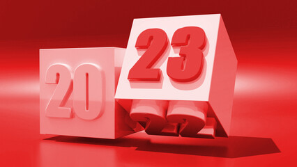 Silvester  Jahrewechsel von 2022 auf 2023 - Ein neuer Kalender startet