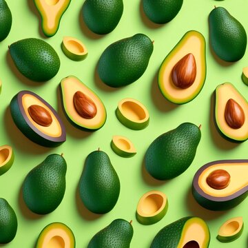 Avocados background (not a pattern)