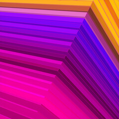 Multicolored abstract background of lines. 3d rendering digital illustration