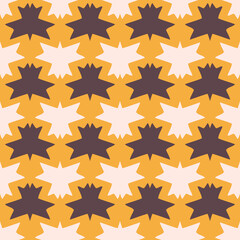 Bright seamless pattern with ethnic geometric ornament. Beautiful abstract illustration.