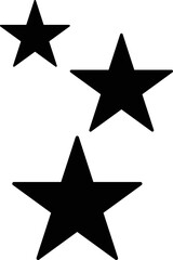 Set of stars icon, star symbol collection