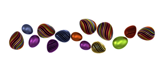 multi color eggs, for easter holiday