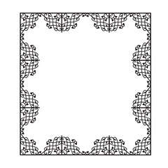 frames in vintage style with elements of ornament, art, pattern, background, texture, Vector illustration eps 10, Art.