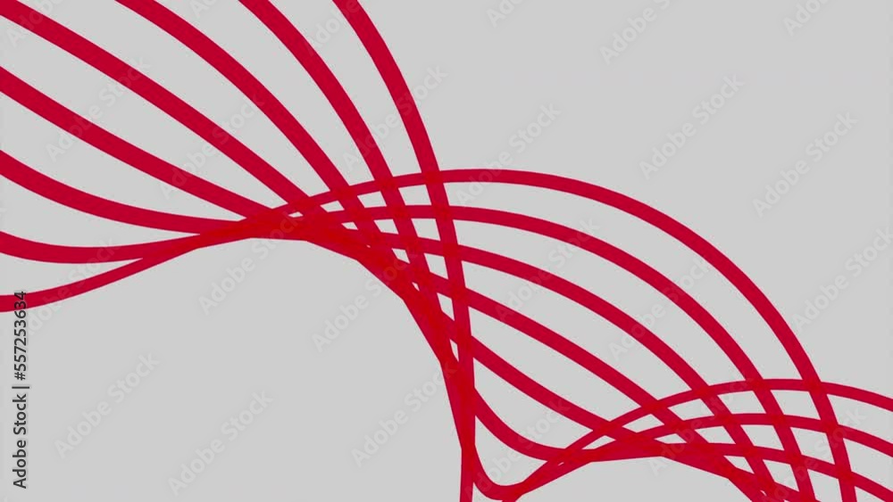 Poster Moving swirling structure of curved lines. Design. Simple abstract spiral structure of curved lines. Spiral of curved lines in dna style on white background