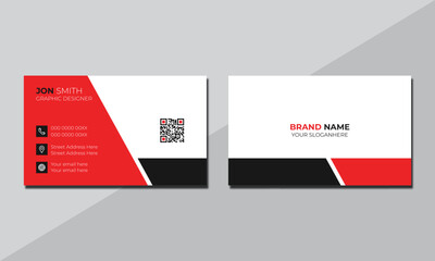 Creative minimal unique business card design, Professional business card design template.