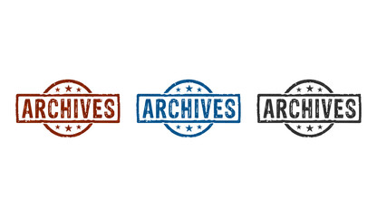 Archives management stamp and stamping