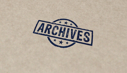 Archives management stamp and stamping