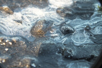 frozen water ice patterns