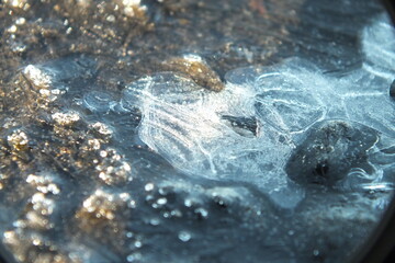 frozen water ice patterns