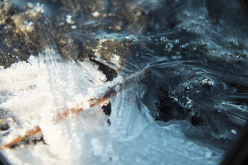 frozen water ice patterns