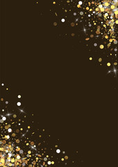 Obraz na płótnie Canvas Gold Sparkle Festive Vector Luxury Background.