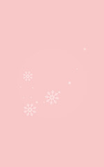 Silver Snowfall Vector Pink Background. New
