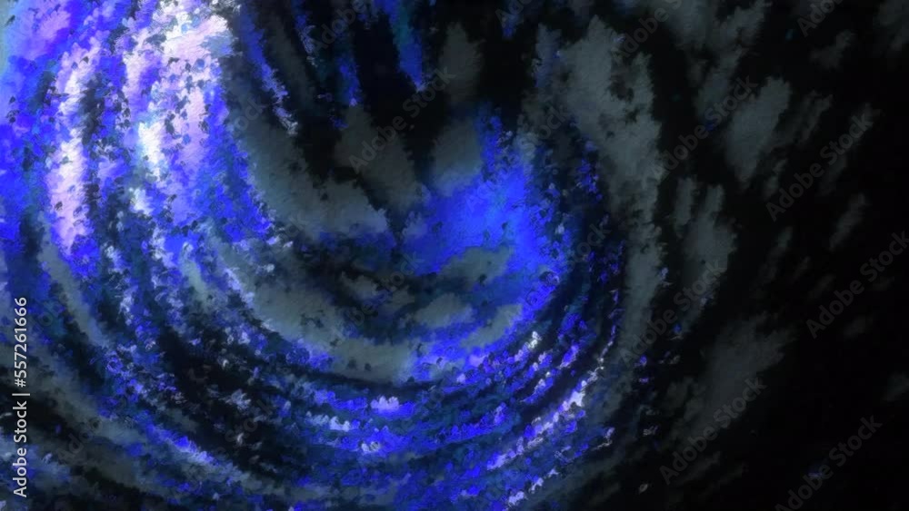 Aufkleber rotating mixed gouache. motion. blue and green paint in an animation that rotates in a circle.