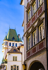 famous old town of Bozen in italy