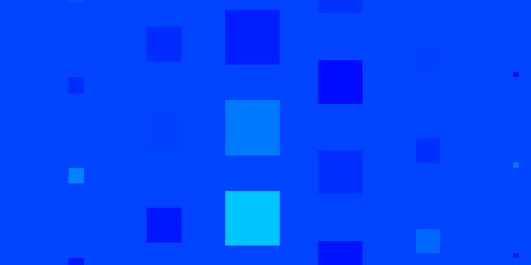 Fototapeta na wymiar Dark BLUE vector pattern in square style.