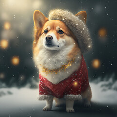 Obraz na płótnie Canvas Hokkaido in Christmas Outfit