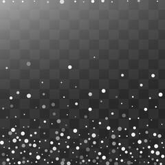 White Blizzard Vector Transparent Background.