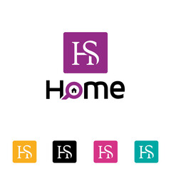 hs logo icon with home logo