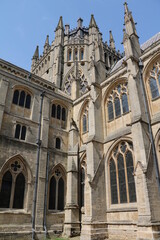Fototapeta na wymiar Historic old Cathedral in Ely, England Great Britain