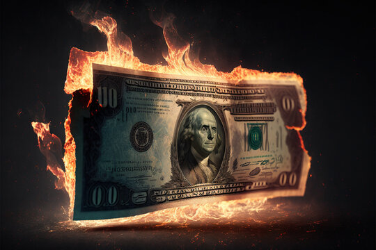 money in fire, inflation economy, Generative AI 