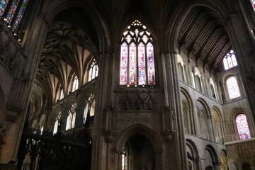 Inside the Cathedral Church of The Holy and Undivided Trinity in Ely, England Great Britain